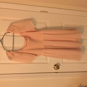 BCBG Paris Smocked Bodice Dress